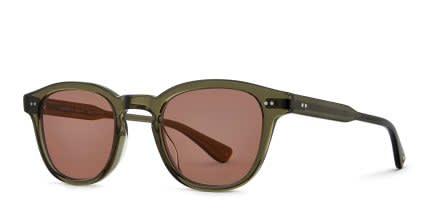 Garrett Leight Evan Sun Green glasses - Green - Angle View