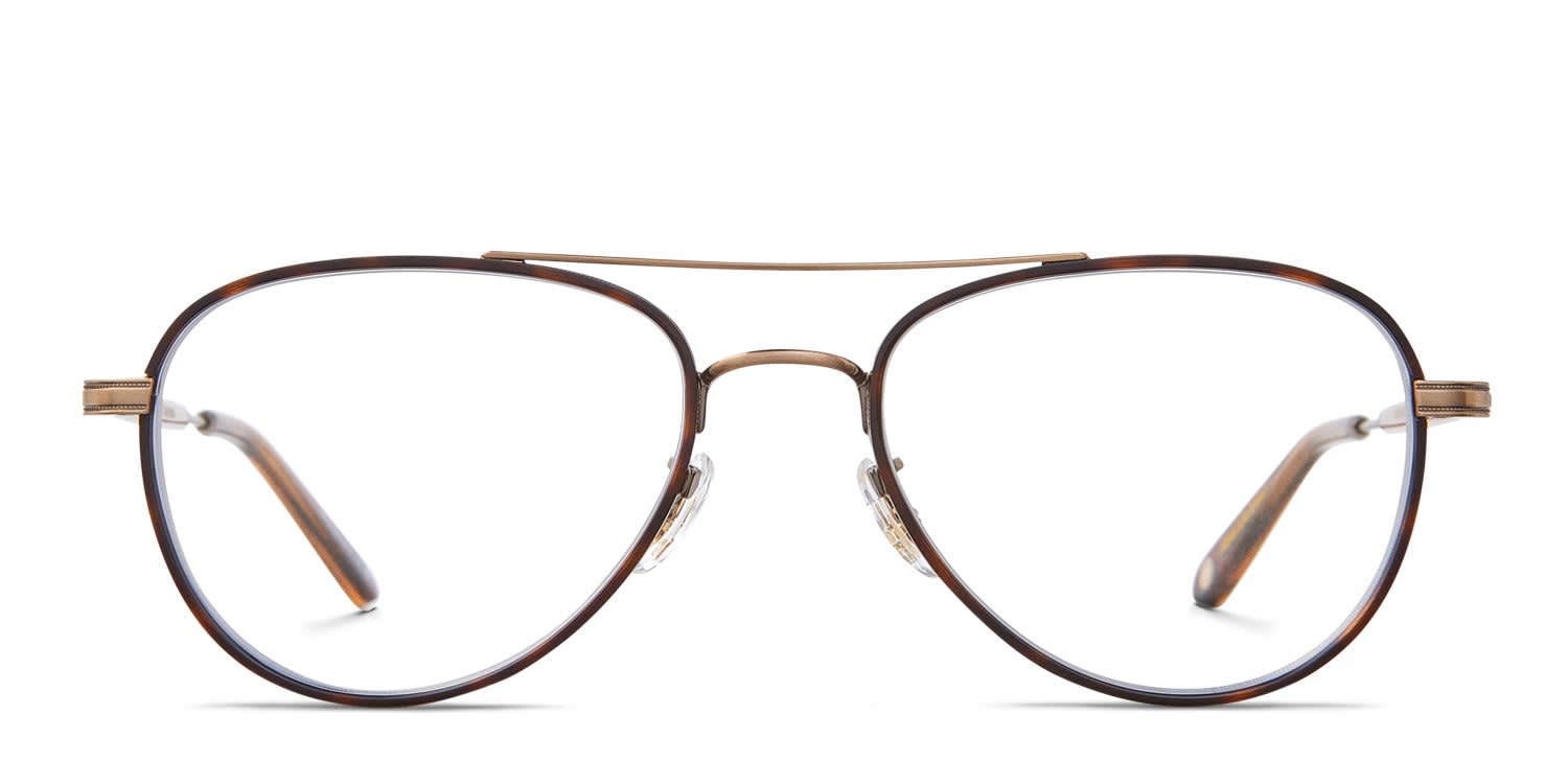 Garrett Leight Linnie Tortoise, Bronze glasses - Tortoise / Bronze - Frontal View