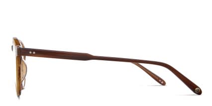 Garrett Leight Stanton Brown, Tortoise glasses - Brown / Tortoise - Side View