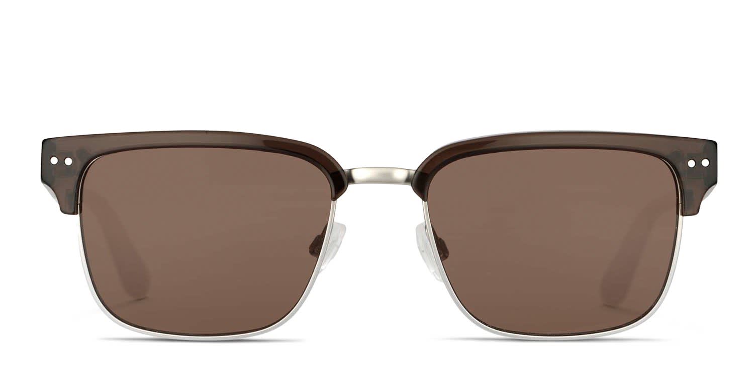 Barbour BAS-3078 Brown, Silver glasses - Brown / Silver - Frontal View