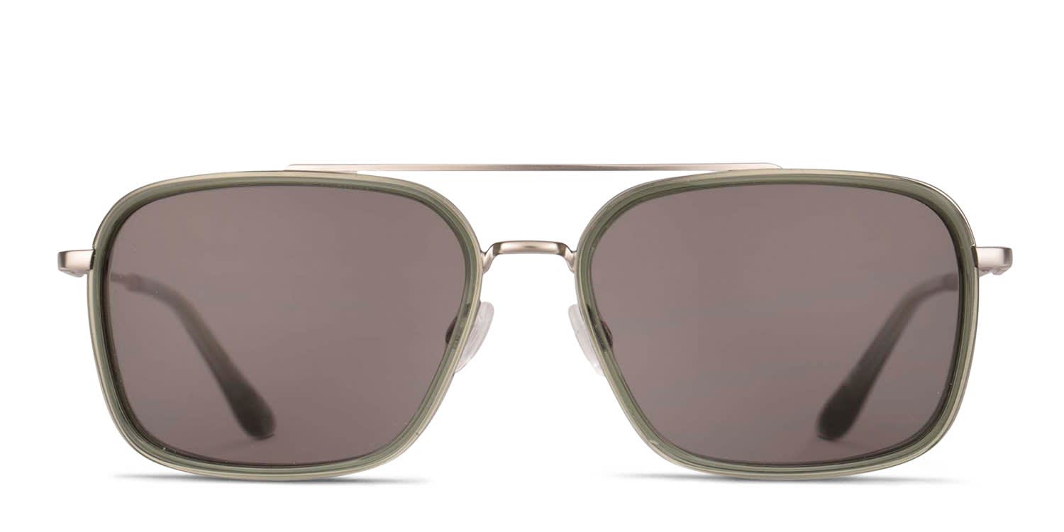 Barbour BAS-3079 Green, Silver glasses - Green / Silver - Frontal View