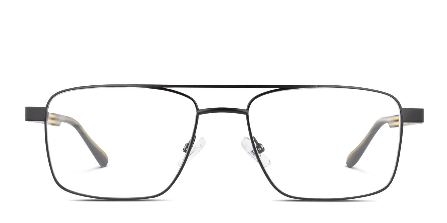 Cat CTSC-0024 w/Clip-On Black glasses - Black - Frontal View