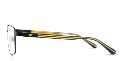 Cat CTSC-0024 w/Clip-On Black glasses - Black - Side View