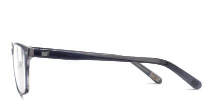 Cat CTSC-0041 w/Clip-On Blue glasses - Blue - Side View