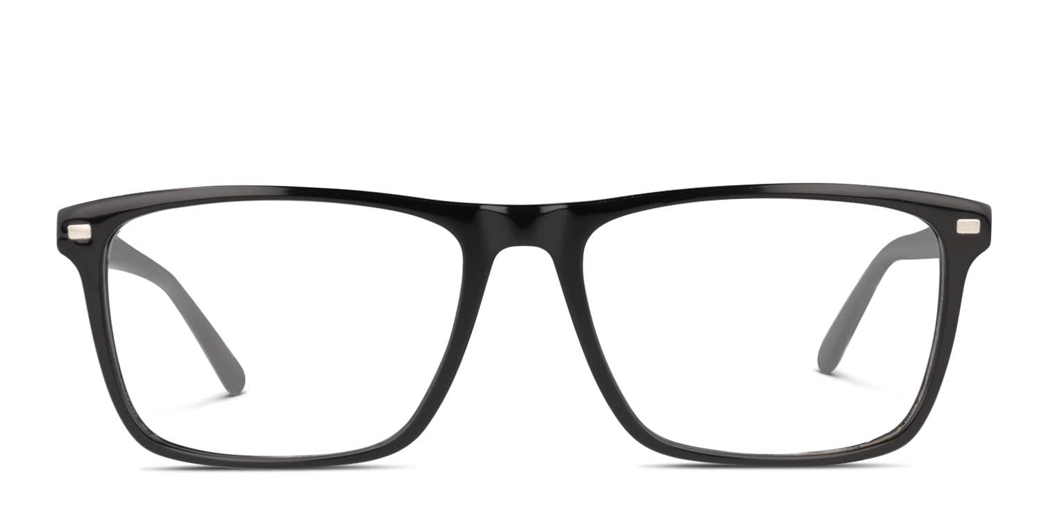 Cat CTSC-0042 w/Clip-On Shiny Black glasses - Shiny Black - Frontal View