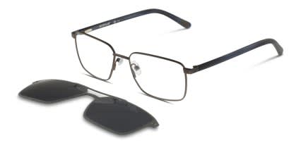 Cat CTSC-0003 w/Clip-On Gunmetal glasses - Gunmetal - Angle View