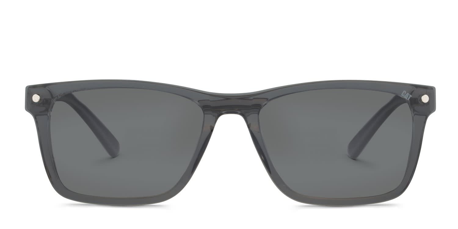 Cat CTSC-0004 w/Clip-On Clear glasses - Clear - Frontal View