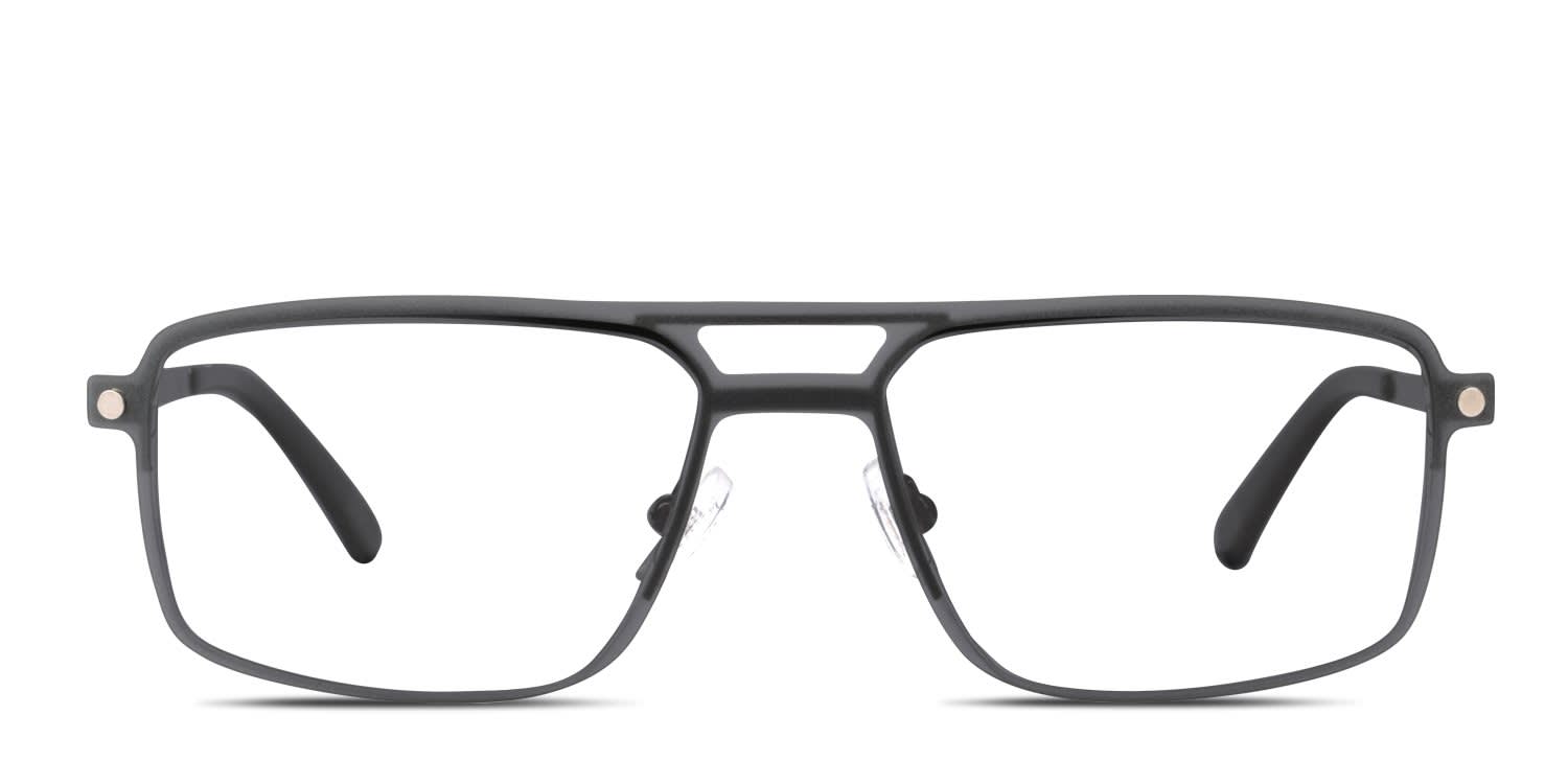Cat CTSC-0011 w/Clip-On Matte Black glasses - Matte Black - Frontal View