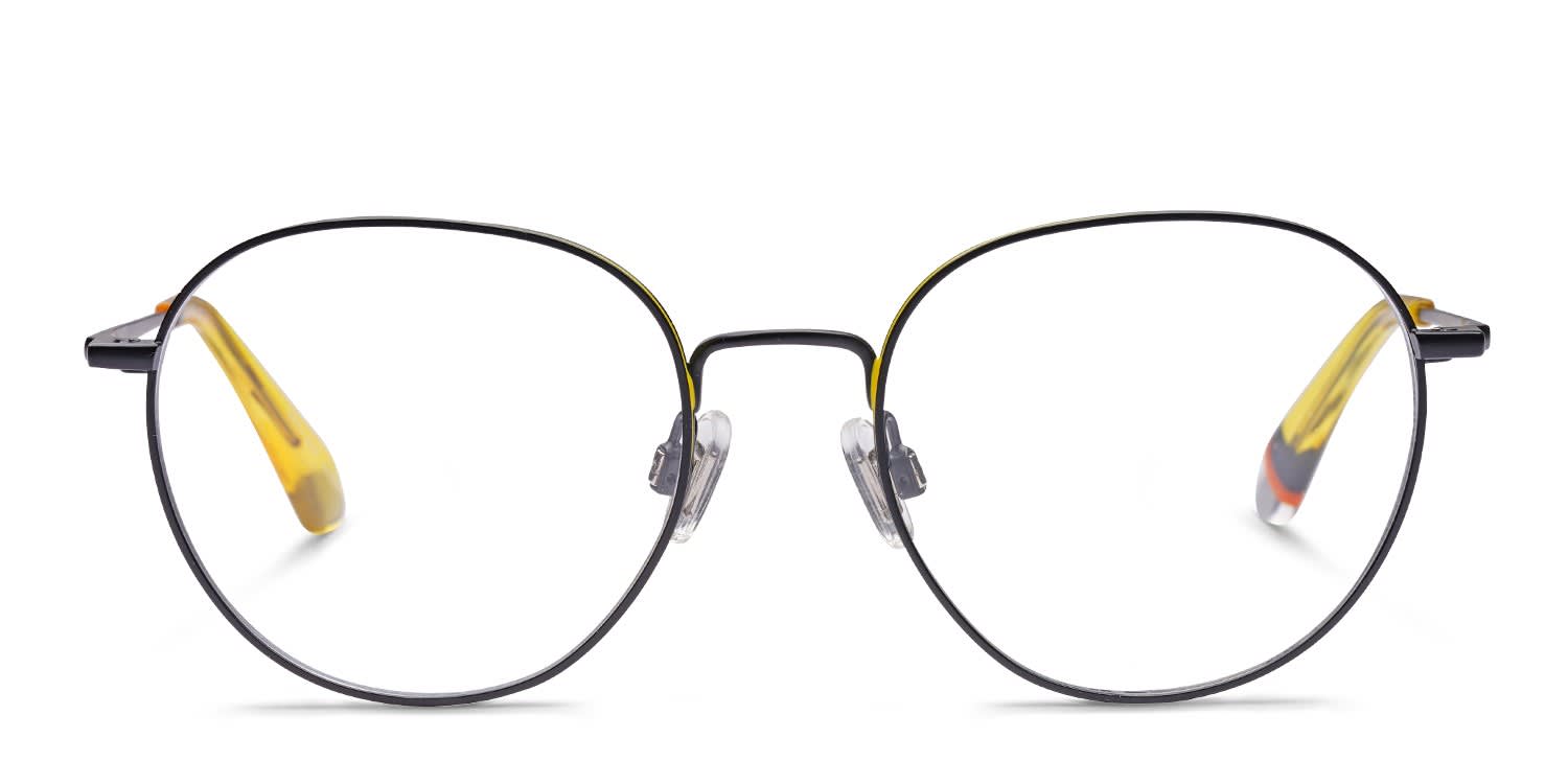 Superdry SDO-3020 Matte Black, Yellow glasses - Matte Black / Yellow - Frontal View
