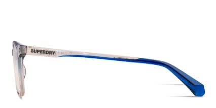 Superdry SDO-3021 Gray, Blue glasses - Gray / Blue - Side View