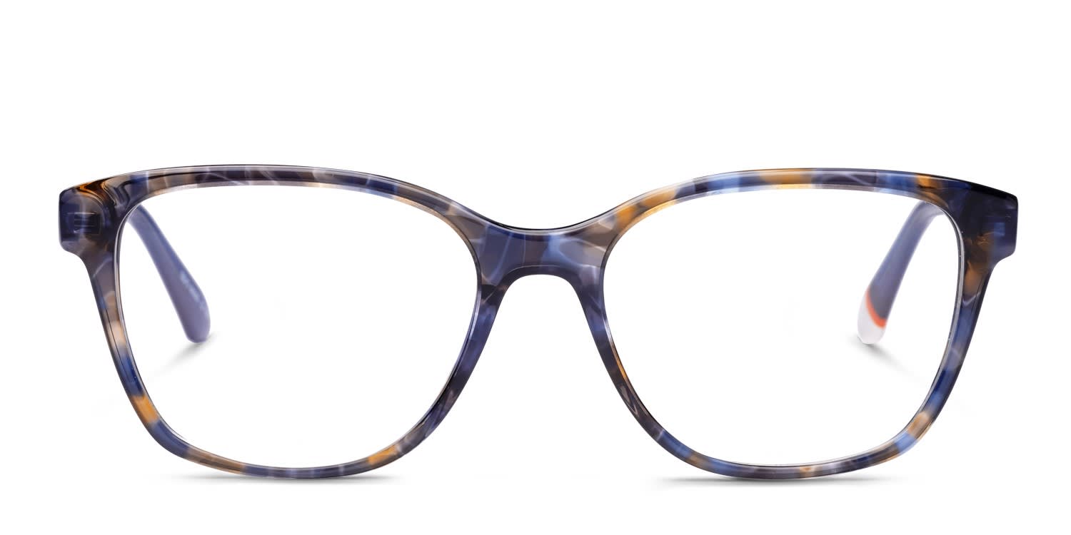Amelia E. Chardonnay Blue, Tortoise Prescription Eyeglasses