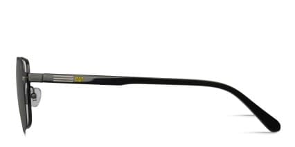 Cat CTSC-0013 w/Clip-On Black glasses - Black - Side View