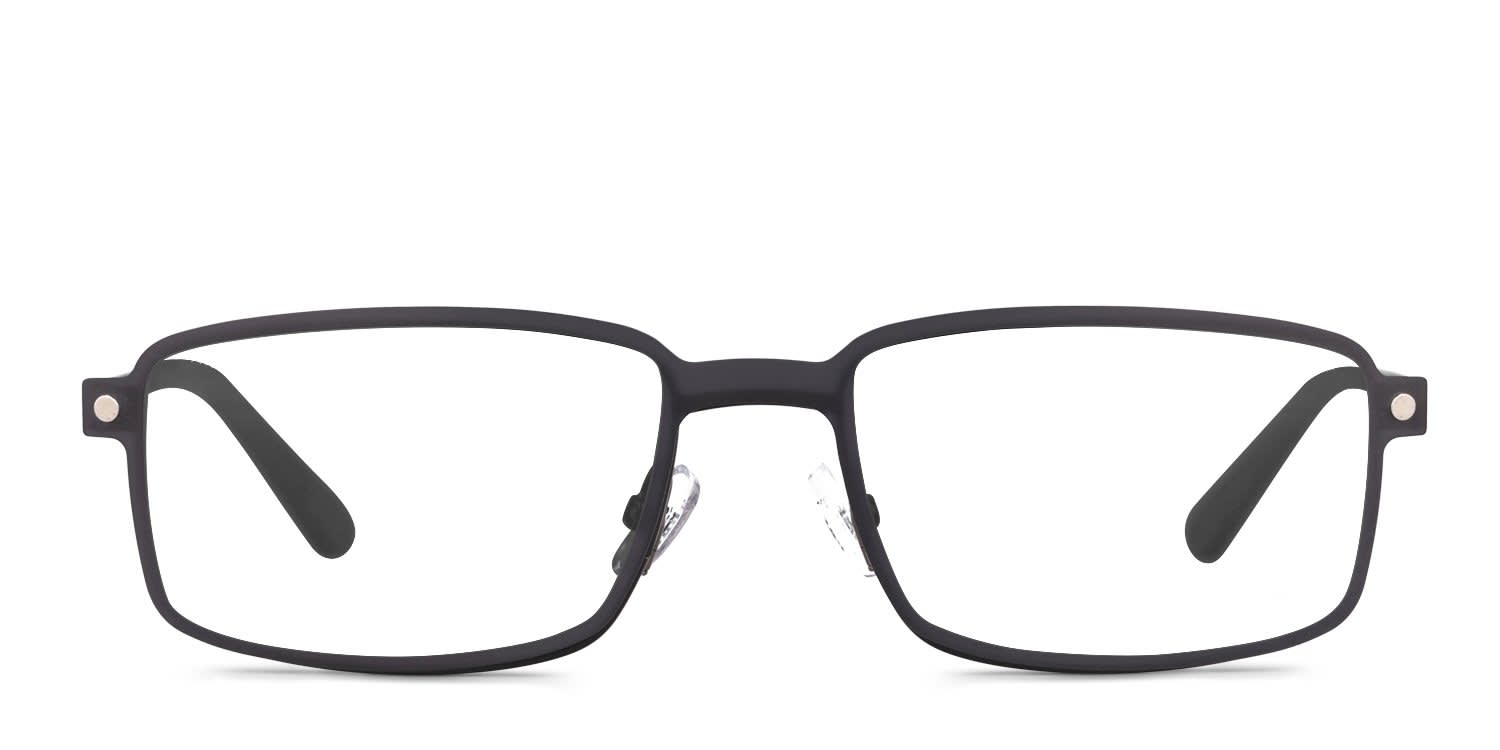 Cat CTSC-0021 w/Clip-On Matte Black glasses - Matte Black - Frontal View