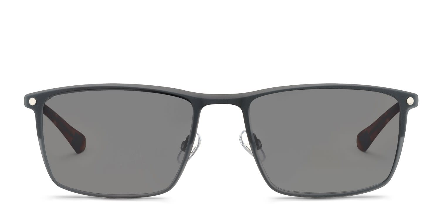 Cat CTSC-0023 w/Clip-On Matte Black, Gunmetal glasses - Matte Black / Gunmetal - Frontal View