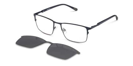 Cat CTSC-0023 w/Clip-On Blue, Gunmetal glasses - Blue / Gunmetal - Angle View