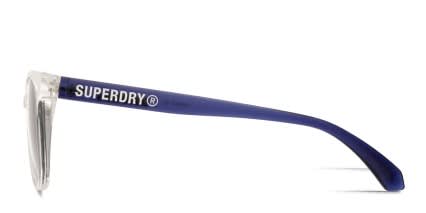 Superdry SDS-5038 Clear, Blue glasses - Clear / Blue - Side View
