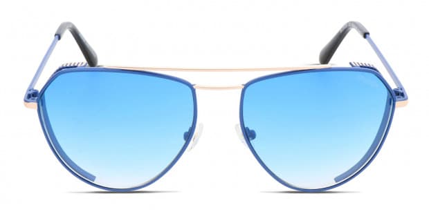 BALMAIN ハイロットフレムサンクラス BL2532B 01 BL 2532B sunglasses Blue/Gold | SmartBuyGlasses US