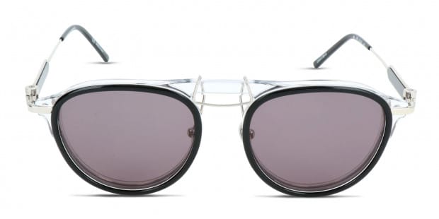 Calvin Klein CKNYC1884S black frame with gray lenses. Lenses
