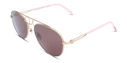 Calvin Klein CKNYC1811S Brown , Gold glasses - Brown / Gold - Angle View
