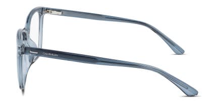 Calvin Klein CK20525 Blue, Clear glasses - Blue / Clear - Side View