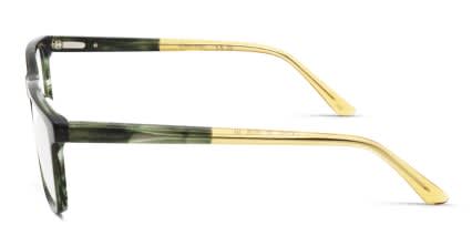Calvin Klein CK22544 Green, Tortoise glasses - Green / Tortoise - Side View