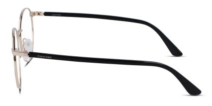 Calvin Klein CK23106 Black, Gold glasses - Black / Gold - Side View