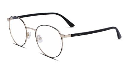 Calvin Klein CK23106 Black, Gold glasses - Black / Gold - Angle View