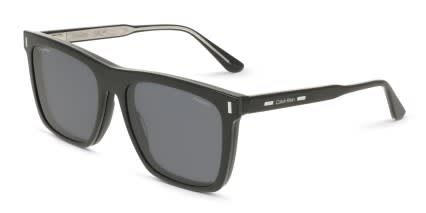 Calvin Klein CK25530MAG-SET w/Clip-On Shiny Black glasses - Shiny Black - Angle View