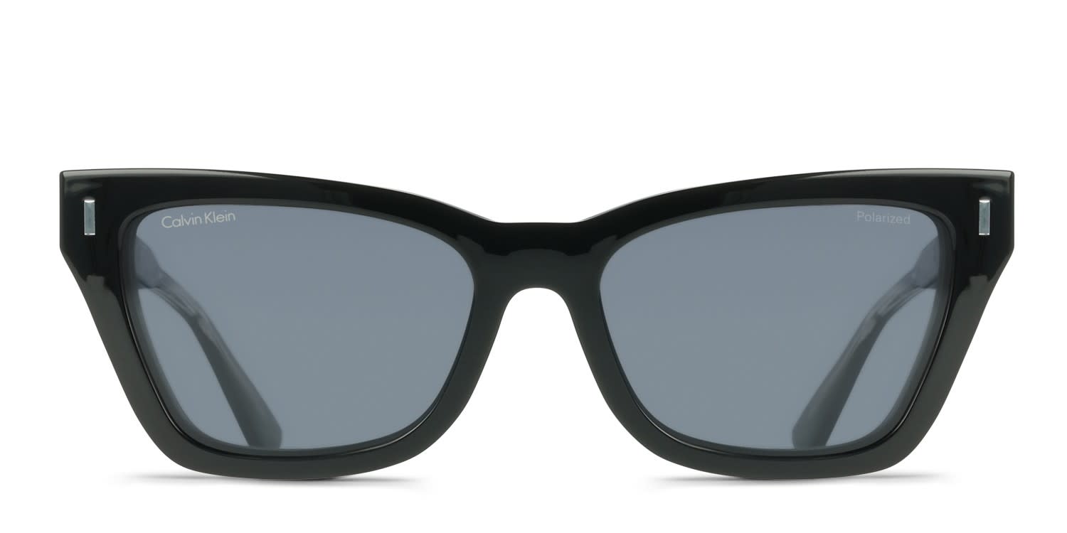Calvin Klein CK25531MAG-SET w/Clip-On Shiny Black glasses - Shiny Black - Frontal View
