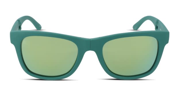 Lacoste L778S green frame with green flash lenses. Lenses provide