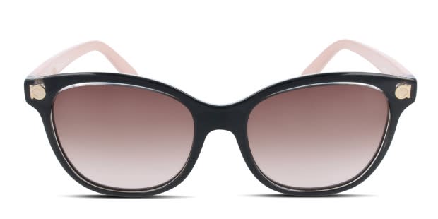 Ferragamo SF834S clear, black frame with gradient smoke