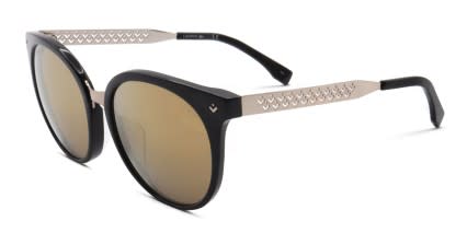 Lacoste L842SA Black glasses - Black / Brown - Angle View