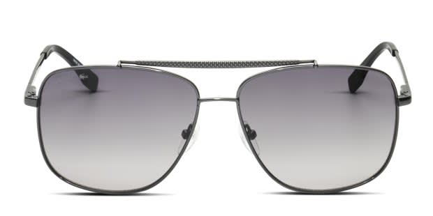Lacoste L188S gunmetal frame with gradient smoke lenses. Lenses