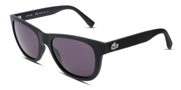 Lacoste L848S black frame with smoke lenses. Lenses provide 100