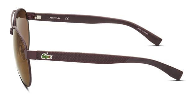 Lacoste L185S brown frame with brown lenses. Lenses provide 100