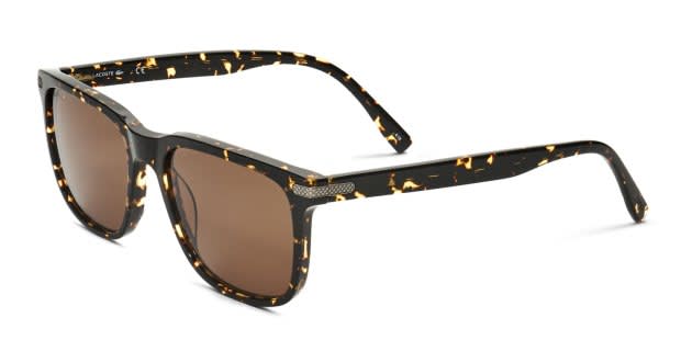 Lacoste L898S tortoise frame with brown lenses. Lenses provide 100