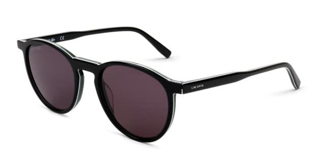 Lacoste L902S black , white , green frame with grey lenses. Lenses