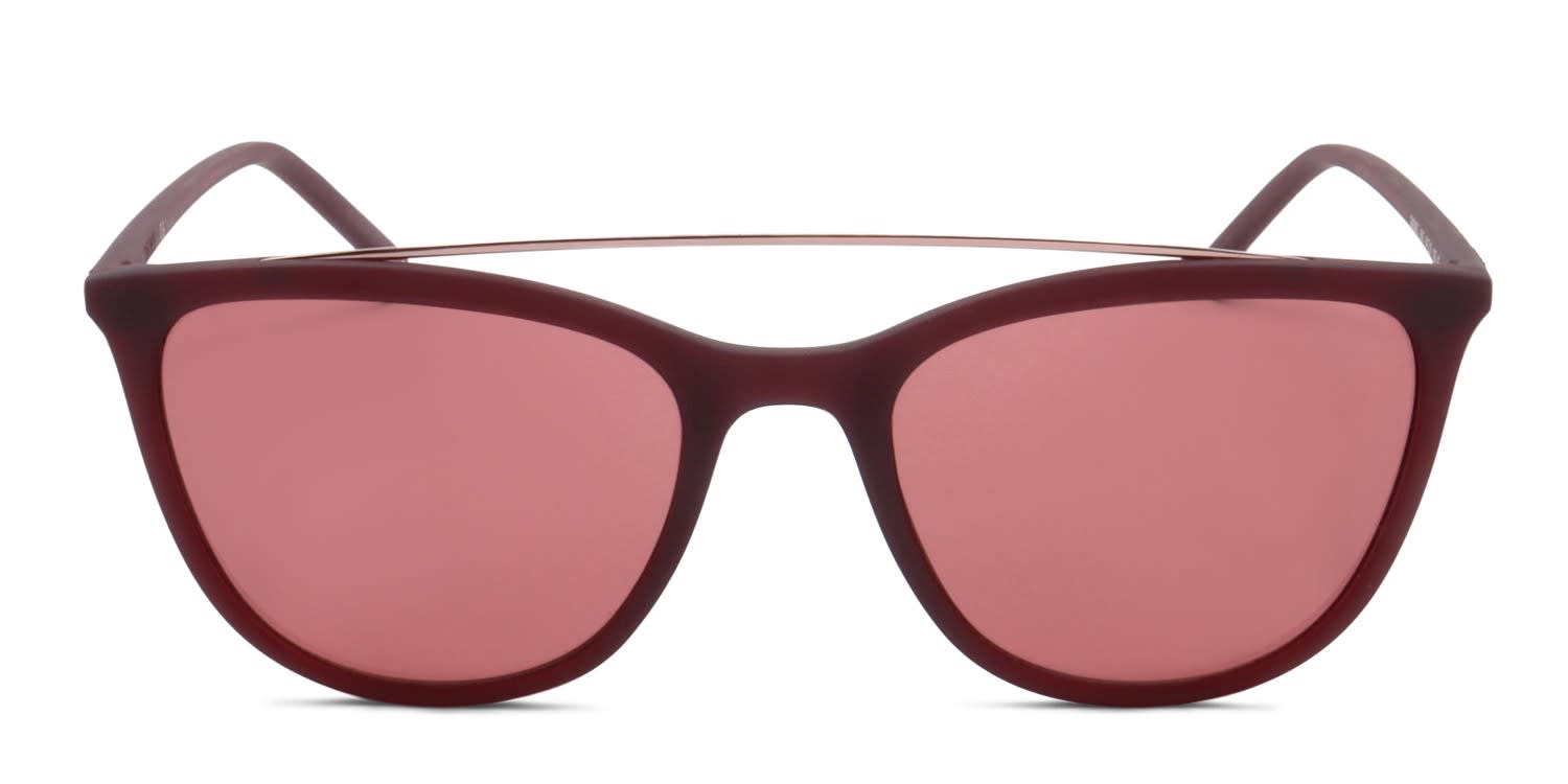 DKNY DK506S Red glasses - Red / Brown - Frontal View