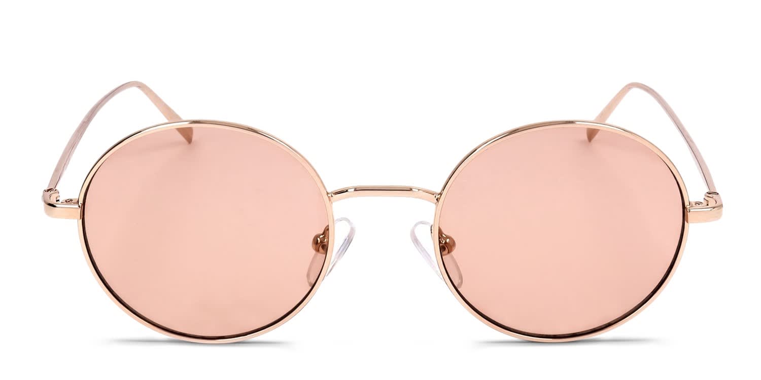 DKNY DK105S Pink, Gold glasses - Pink / Gold - Frontal View