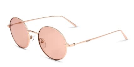 DKNY DK105S Pink, Gold glasses - Pink / Gold - Angle View