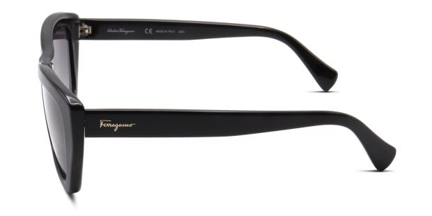 Ferragamo SF958S black frame with smoke lenses. Lenses provide 100