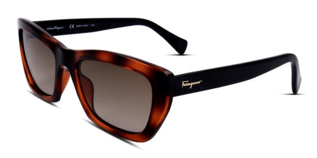 Ferragamo SF958S tortoise frame with gradient brown lenses  display picture 1