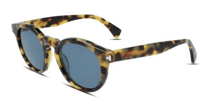 Lanvin LNV610S Tortoise, Yellow glasses - Tortoise / Yellow - Angle View