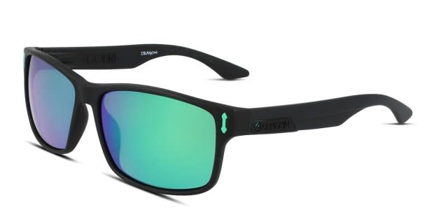 Dragon Dr Count Ll H2O Matte Black Green Prescription Sunglasses 50 Off Lenses