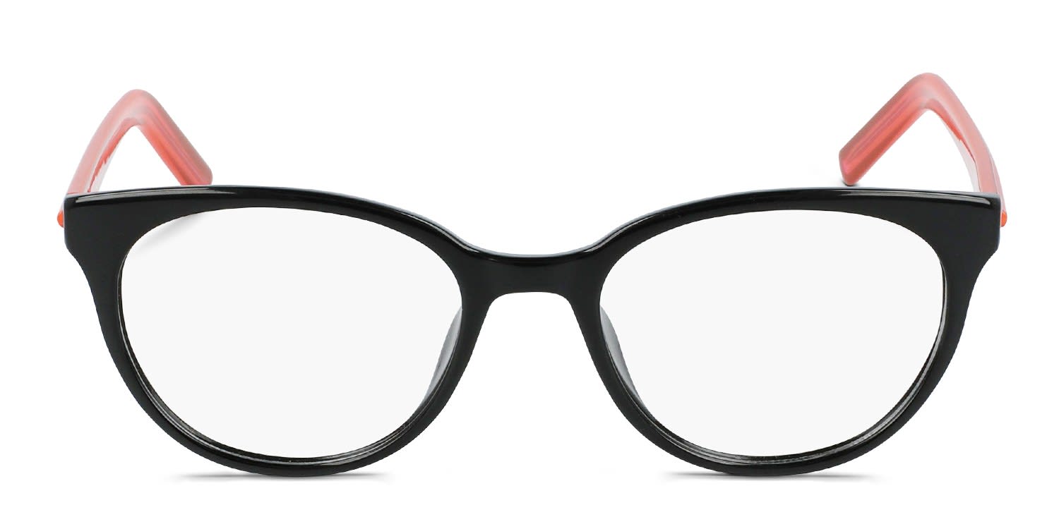 Converse CV5028Y Kids Shiny Black glasses - Shiny Black - Frontal View