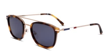Lacoste L608SND Tortoise, Gold glasses - Tortoise / Gold - Angle View
