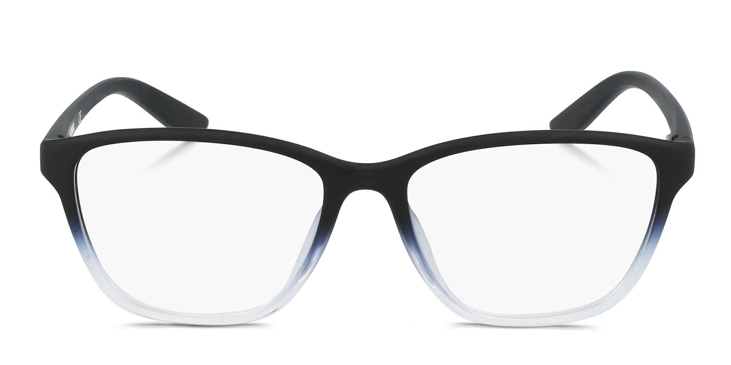 Nike 5028 Kids Matte Black, Clear glasses - Matte Black / Clear - Frontal View