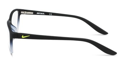 Nike 5028 Kids Matte Black, Clear glasses - Matte Black / Clear - Side View