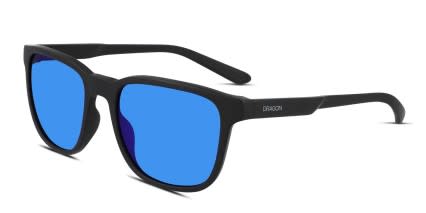 Dragon Dr Clover Matte Black glasses - Matte Black - Angle View