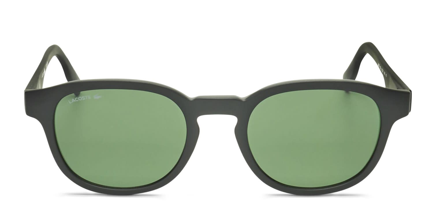 Lacoste L968S Black glasses - Black / Green - Frontal View
